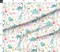 Cute Dinosaurs Pink Teal Aqua Whimsical Floral Sweet Girly Stegosaurus T-Rex Triceratops Custom Printed Fabric by Spoonflower Various Fabrics by the Yard or Fat Quarter